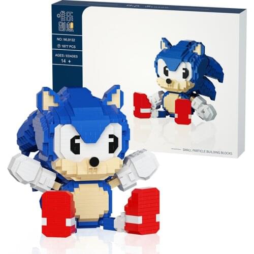 Mini SONIC Cartoon Bricks Sonic figure Model Brinquedos Toys for Children birthday Gift Girls Christmas Present Kid Assemble toy