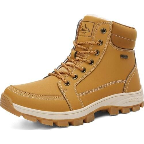 Trendy Classic Men Ankle Boots Wear Resisting Hiking Shoes Cow Suede Men Boot Comfortable Walking Sneaker For Man Tactical Shoes