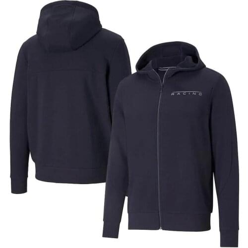 2021 Hot-selling F1 Formula One Team Racing Workwear Mens Hooded Casual Jacket Sweater Plus Velvet Customized Plus