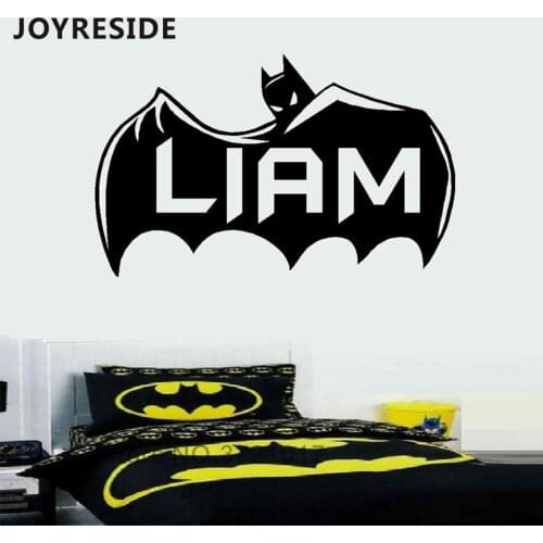 JOYRESIDE Custom Name Wall Sticker Personalized Boys Names Wall Decals For Home Kids Baby Room Wall Decor Vinyl Decoration WM094