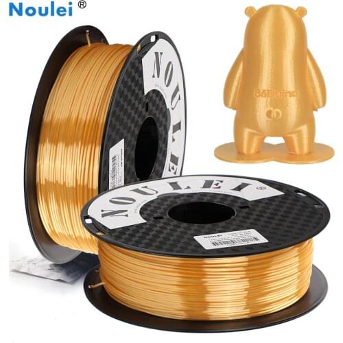 Noulei Shiny 3D 3D Printer Filament pla 1KG 1.75mm Silk Mango yellow 3D Printing Material for Printer