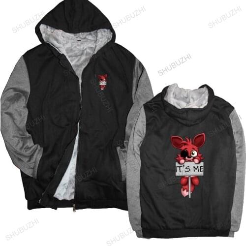 New arrived men hoodies winter FNAF Plush Foxy brand hoodie warm jacket male fleece hoody man sweatshirt