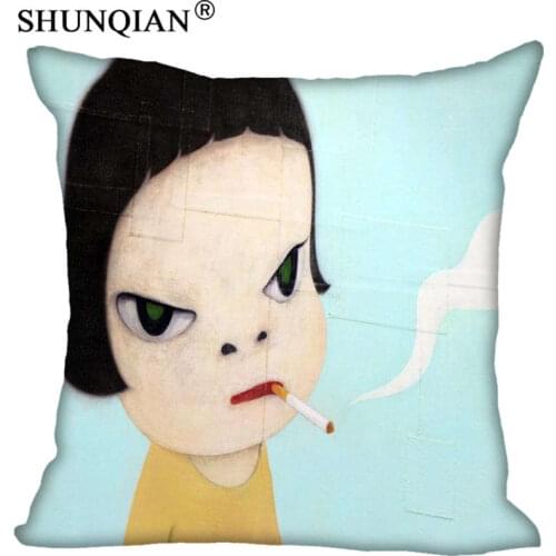 New Arrival Yoshitomo Nara Pillowcase Wedding Decorative Pillow Case Customize Gift For Pillow Cover 35X35cm,40X40cm