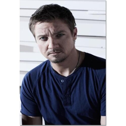 New Arrival Custom Jeremy Renner Poster Home Decoration Fashion Silk Fabric Wall Poster Customize Poster