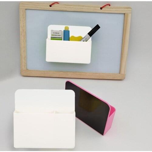 Water-soluble Chalk Plastic Storage Box Magnetic Adsorption Whiteboard Blackboard Multifunctional Pen Holder Organizer