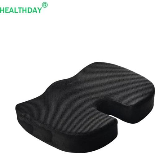 Coccyx Cushion Pillow for Chairs Sciatica Soft Comfortale Ergonomic Design Back Pain Relief Relieve Fatigue Memory Foam