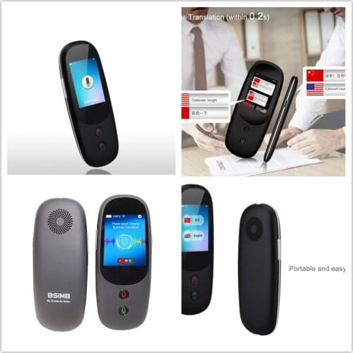 Portable Electronic Voice Translator T6 2.4inch Touch Screen 4G SIM Intelligent Machine Wifi Hotspot 41 Areas Languages 512MB+4G