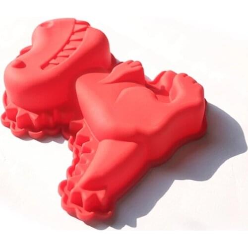 1pcs Dinosaur Silicone Molds Cake Decorating Tools Soap Jelly Moulds Kitchen Pastry Baking Tool DIY Making Cakes Cute Dino Molds