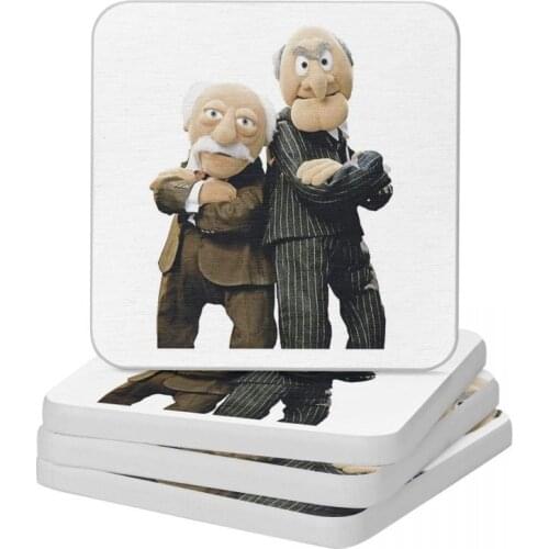 Statler And Waldorf Diatom Square Round Coaster MildewProof Cup Bonsai Mat Soap Toothbrush Pad Wholesale Diameter 10cm