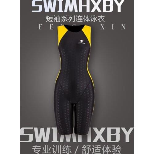 HXBY Professional Women one piece swimming suit competition racing triathlon suit GIRLS sharkskin bathing suits Free Shipping