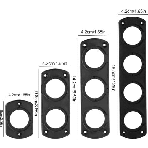 1/2/3/4 Hole Motorcycle Car Cigarette Lighter Socket Cover Base For Truck Auto Boat Cigarette Lighter Power Adapter Tent Black