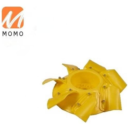 1.5KW/2HP fish pond aerator with float ball impeller plastic spare parts of aquaculture machine aerators