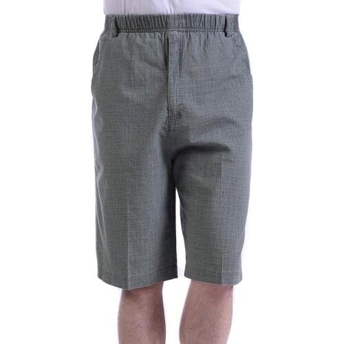 2021 Summer Men Casual Shorts High Waist Straight Shorts Male Loose Elastic Waist Plus Size Shorts Men LY31