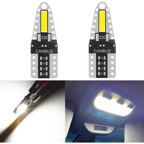 2x T10 W5W Led Car Interior LED Bulb For Skoda Octavia 2 A7 A5 Armrest ii Fabia Rapid Superb 1 3 Yeti Felicia Rs Citigo karoq