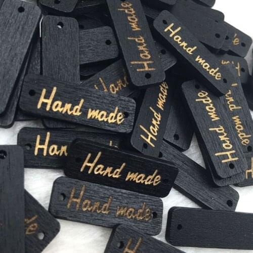 50 pcs Mix "Handmade" Wood Buttons Sewing Mix Lots 30mm WB359