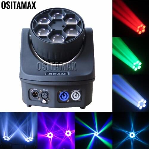 8pcs/lot Super Beam 6x15w Bee Eye Moving Head RGBW 4IN1 LED Stage Light Wash Effect DJ Projector Mini Moving Heads