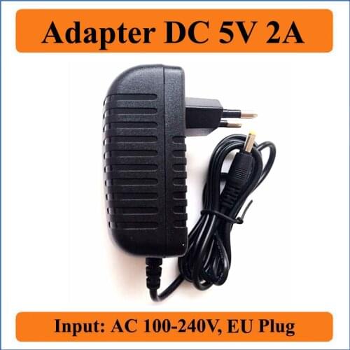 5V 2A EU Plug AC DC Adapter AC 100V-240V Converter Adapter to DC 5V 2000mA charger power Supply for LEDs CCTV ADSL Router HUB