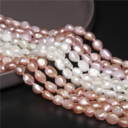 Natural White Cultured Pearls Beads Freshwater Baroque Pearls Irregular Pearls Loose Beads for Jewelry Making Bracelet Necklace