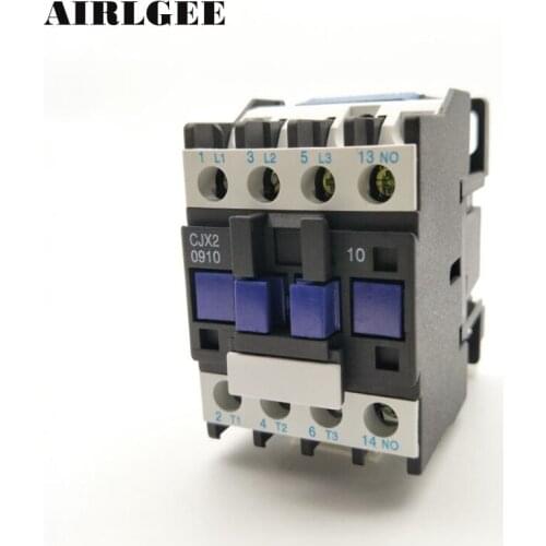 CX2-0910 LC1D 3-Phase 3P+1NO Normal Open 9A AC Contactor 50Hz 24 36 110 220,380V Coil Voltage