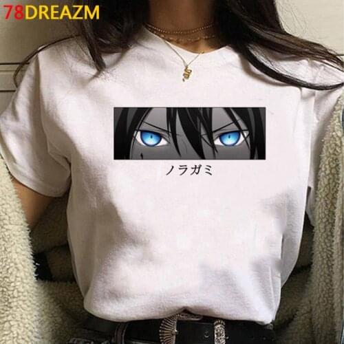 Noragami Yato t-shirt female tumblr couple japanese graphic tees women print summer top ulzzang