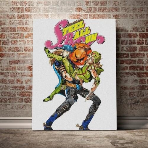 Gyro Zeppeli JoJos Bizarre STEEL BALL RUN anime Canvas poster Painting wall Art decor Living room Study Home Decoration Prints