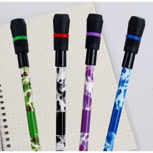 Camouflage Spinning Pen Rotating Gaming Ballpoint Pen Black Ink For Kid Students