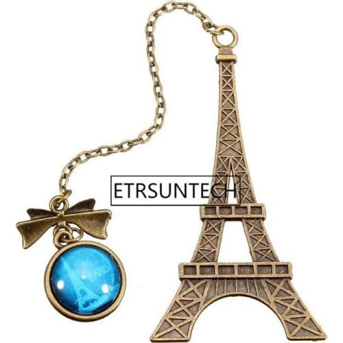 Creative Vintage Eiffel Tower Metal Bookmarks For Book Kids Birthday Gift Wedding Party Favor For Guest