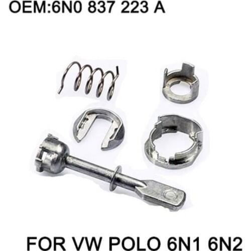 5 Piece Car Iron Door Lock Cylinder Repair Kit For VW POLO 6N1 6N2 1997-2002 Front Left or Right OE# 6N0 837 223A
