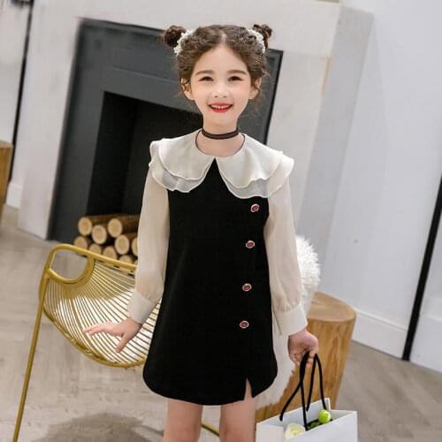 Kids girls Dress Children Patchwork Chiffon Princess Dresses Back To School Clothes Children Summer Costumes baby girl clothes