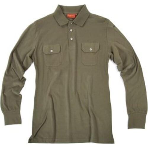 Polo long sleeve jersey buttons mens sport T shirt hunting
