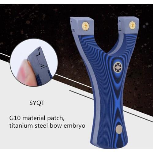 Titanium Steel Support Clip Slingshot Fast Pressure Without Binding High Precision Outdoor Competitive Hunting Slingshot Darts