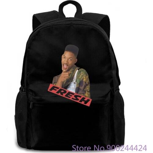 FRESH PRINCE OF BEL AIR WILL SMITH 90s Middle Aged women men backpack laptop travel school adult student