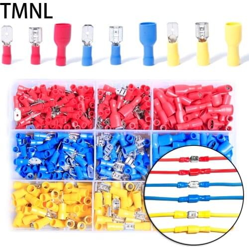 Plug pressing insulation fast wire spring connector car Terminals Electrical Crimp general Spade Cable Fork cold pluggable Lug