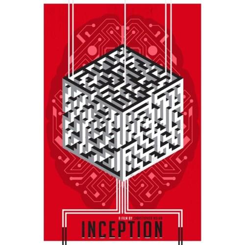 Inception Sci-fi Movie Poster Propaganda Vintage Retro Sci-fi Poster Canvas Painting DIY Wall Paper Posters Home Gift Decoration
