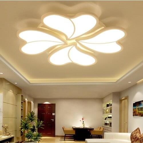 New Heart Shaped Petal LED Ceiling Lights Living room bedroom study restaurant lighting Household & Commercial ceiling lamps
