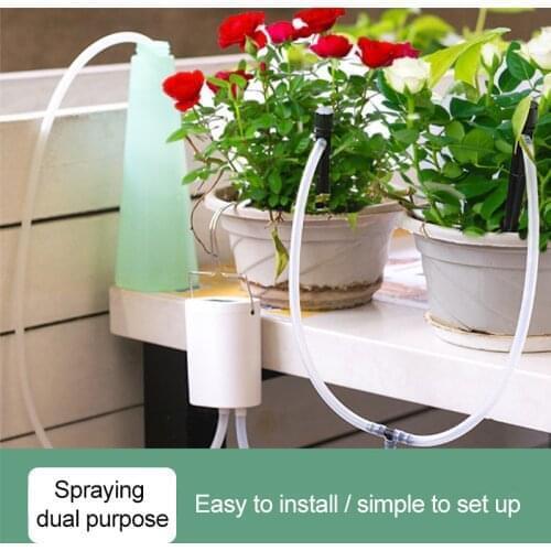 Intelligent Garden Automatic Watering Pump Controller Indoor Plants Drip Irrigation Device Water Pump Timer Watering System Kit