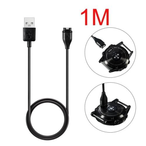 1m USB charger dock for Garmin fenix 6 6s 6x magnetic charging cable wire data transmission power adapter for tactix Delta Solar