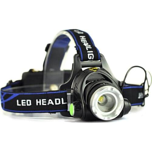 1PC LED Headlight CREE XM-L T6 1200LM Head Light Wholesale 18650 Battery LED Headlamp + EU/US/UK Plug Charger