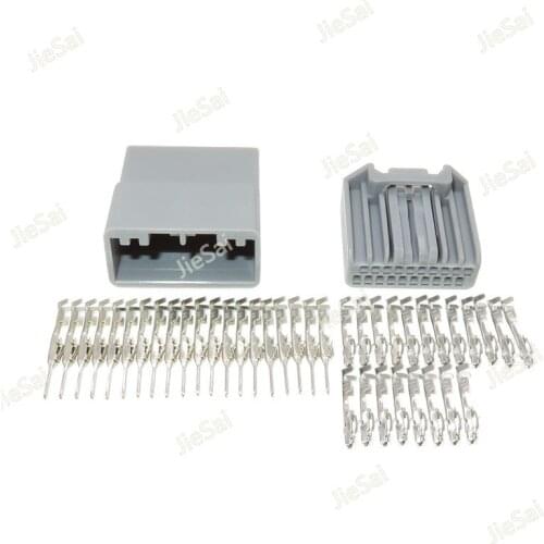 20 Pin Female Male Auto CD Audio Connector Car Power Speaker Antenna Cable Plug For Honda