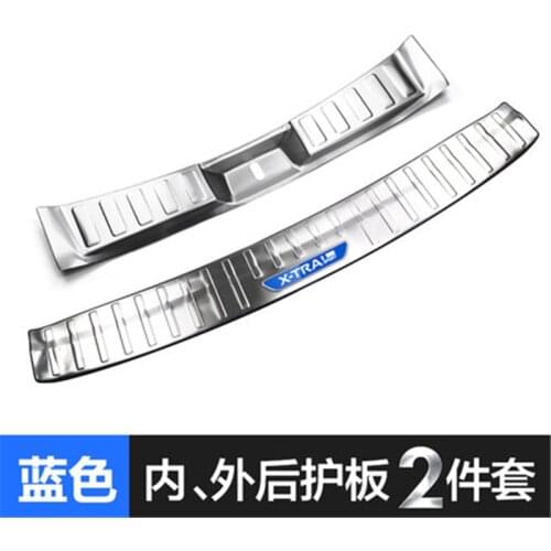 304 steel rear bumper protection window sill outside trunks decorative plate pedal for Nissan X-Trail T32 2017-2020 Car styling