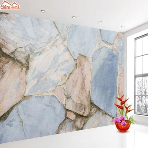Custom Photo 3d Wallpaper Murals for Living Room House Home Decor Relief Tile Brick Pattern Background Painting Papel De Parede