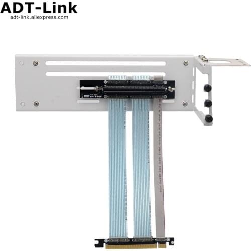 White Three Solt Graphics Card Vertical Mount Barcket PCIe 4.0 Riser Cable For NVIDIA RTX 3080 10G 3060/3060TI/3070 8G/3090 24G