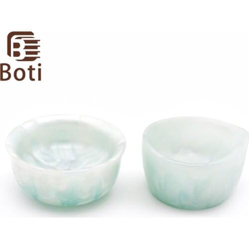 Boti brush-Ice Flowers Shaving Bowl Handmeade Beard Bowl Shaving Brush Tool Resin Bowl Foaming Bowl