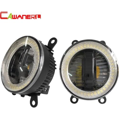 Cawanerl For 2006-2012 Peugeot 207 Car Styling LED Fog Light Angel Eye Bulb Daytime Running Lamp DRL 12V 2 Pieces