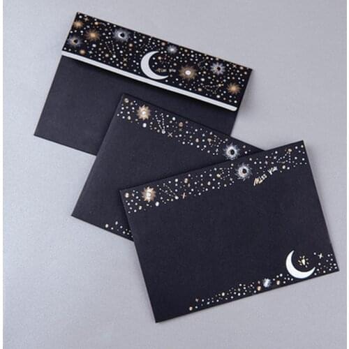 Kraft Black Letter Paper Vintage Flower Design Letterhead Letter Writing Paper Letter Pad Drawing Sketch Pad Stationery