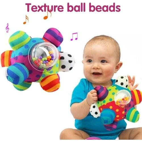 Baby Toys Fun Little Loud Bell Baby Ball Rattles Toy Develop Baby Intelligence Grasping HandBell Rattle Toys for Infant