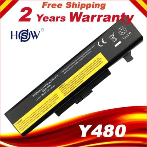 HSW 6CELLS LAPTOP BATTERY for IdeaPad G580 Y580 Y480 Z480 Y580N121500049 FOR LENOVO G500 Y485N Series