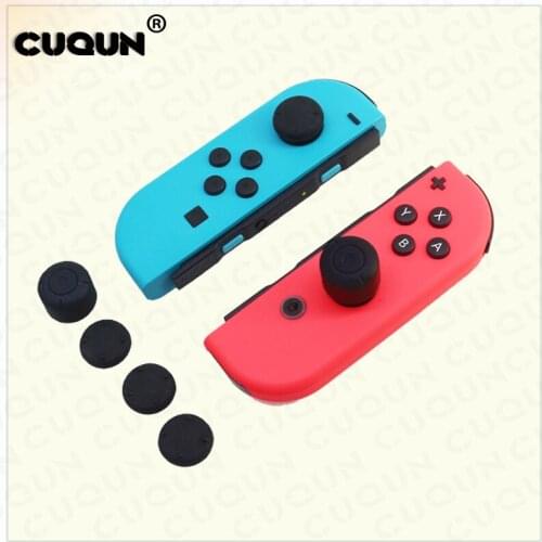 Joystick Caps Black Silicone Analog Grip Thumbstick Button Cap Cover for Nintend Switch Joy-Con Thumb Grip for Switch NS