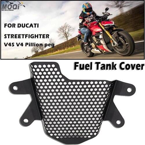 Removal Kit Fuel Tank Cover Guard For Ducati Streetfighter V4S V4 Pillion Peg Tank Protective grille Motorcycle Tank Grille