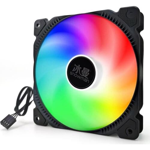 CPU Cooler Fan PWM 4 Pin 120mm Mute Adjust Speed Fan Portable Computer Case Heatsink Radiator for Desktop PWM Hub